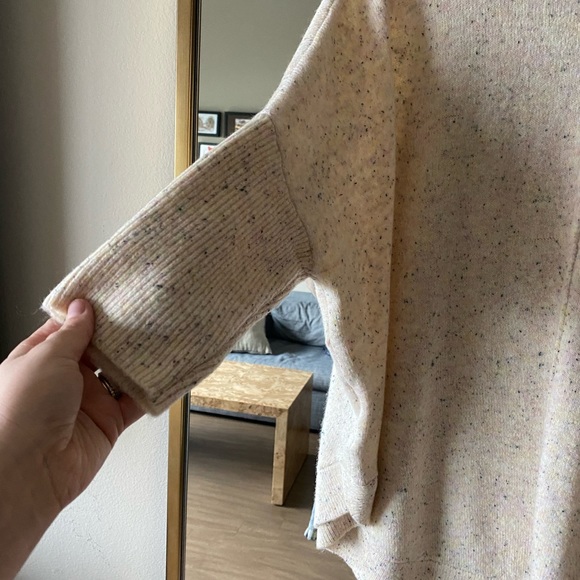 NWT - LOFT - Cape Mock Neck Sweater - Cream (tunic style) - Medium Petite - Picture 3 of 11